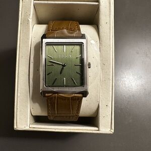 Breda Unisex Brown Leather Watch